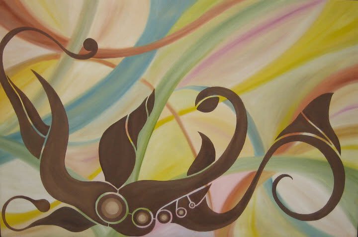 Chanting Flower — oil painting by Brook Casey