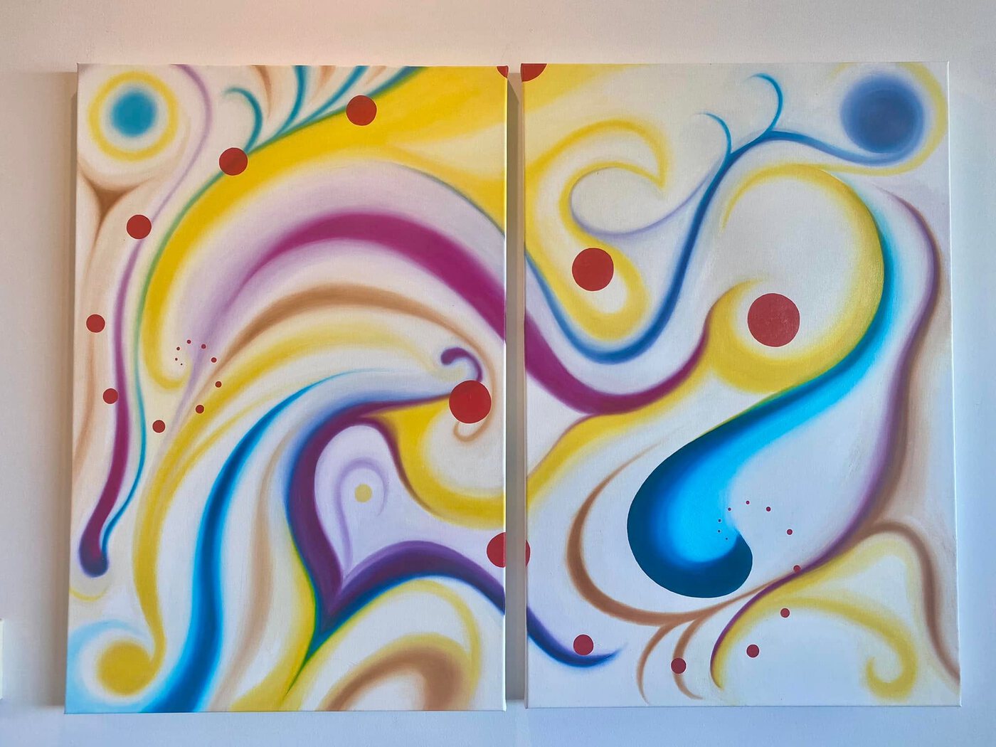 Untitled Diptych II — oil painting by Brook Casey