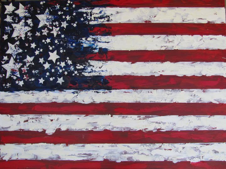 Flag — oil painting by Brook Casey